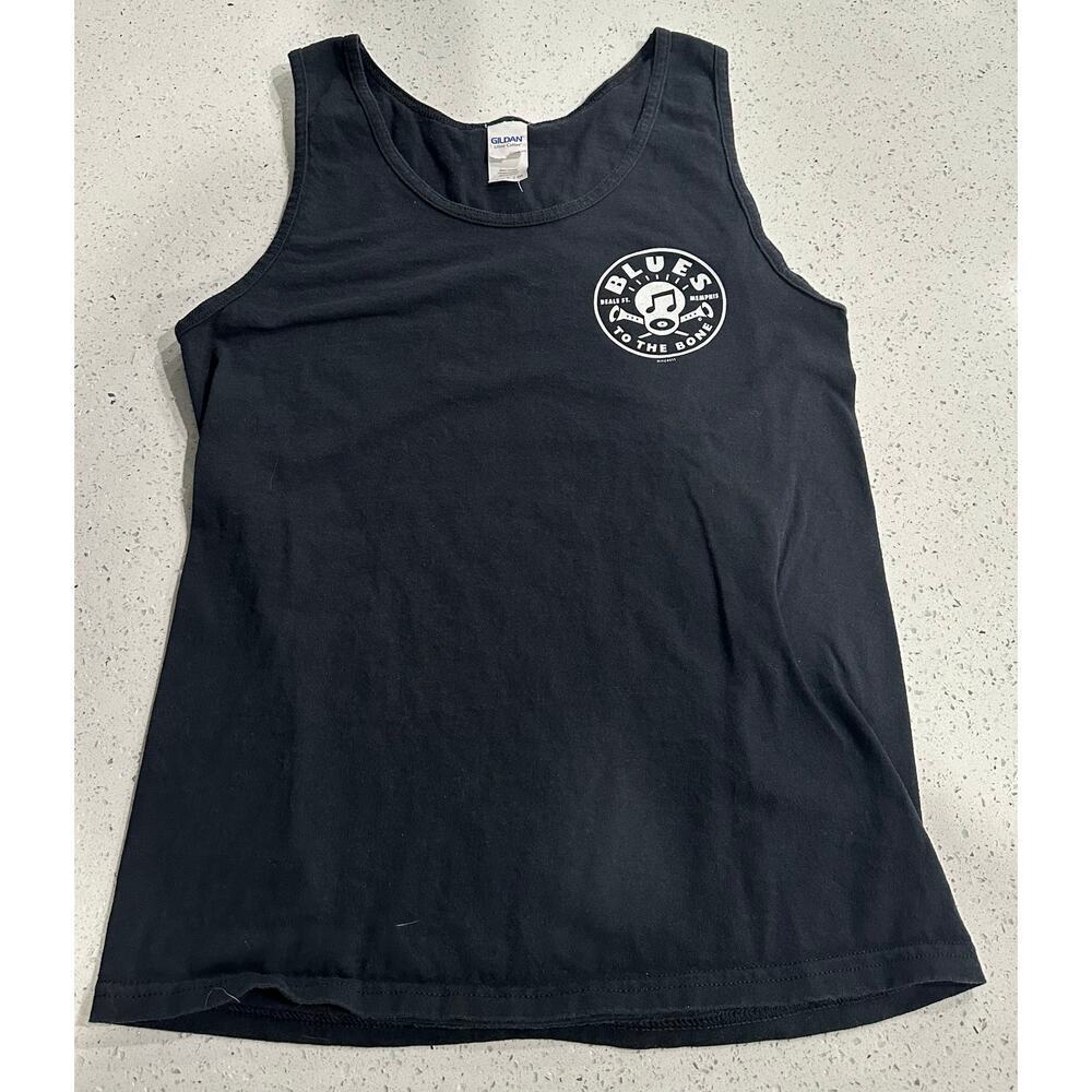 Vintage Blues to the Bone Beale St Memphis,Tn Tank Top Size Small